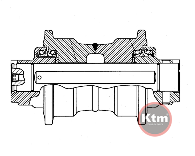 Ktm 卡特CAT312支重轮结构图.png